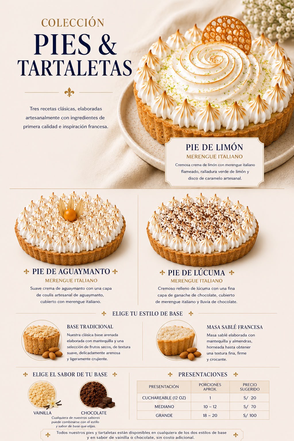 Colección Pies y tartaletas